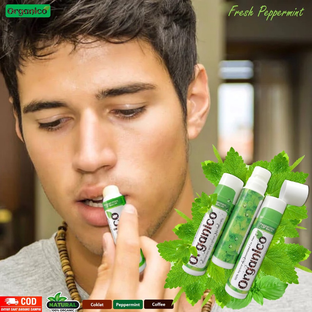 Pemerah Bibir Pria Pelembab Bibir Perokok Lip Balm Organico