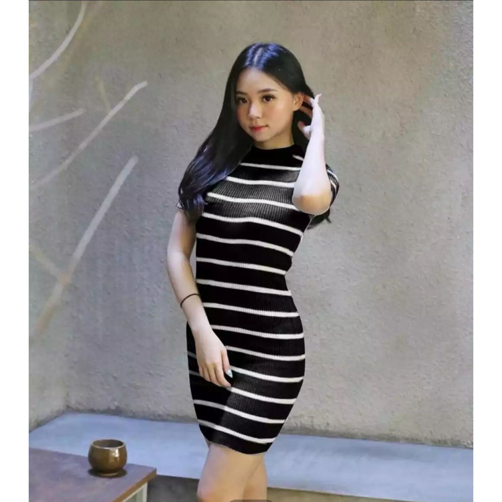 zelline official dress rajut wanita bernice