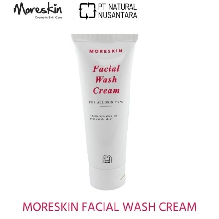 Moreskin Facial Wash Cream  - Original NASA - Sabun Cuci Muka Nasa - Terlaris