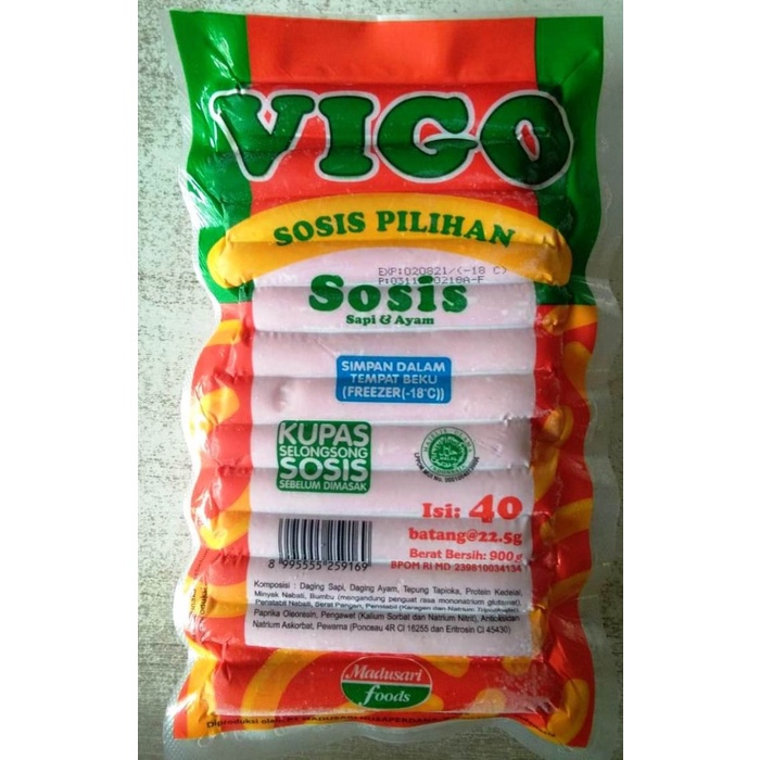 Jual VIGO SOSIS SAPI ISI 40PCS Shopee Indonesia