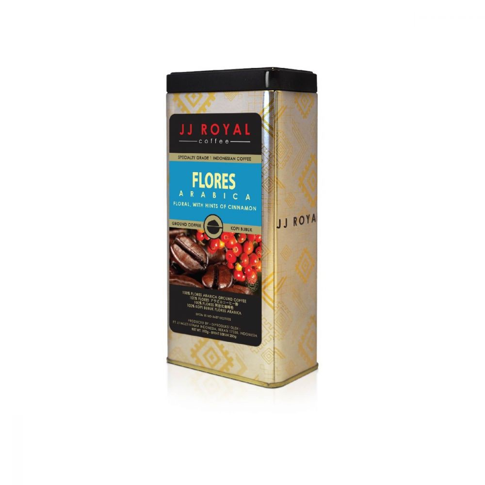 

JJ ROYAL FLORES ARABICA 200GR BUBUK KALENG