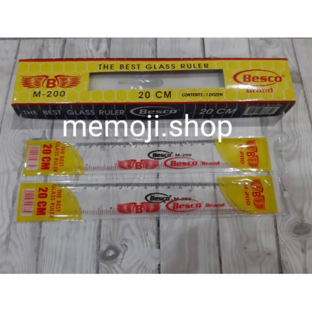

Penggaris Plastik 20cm BESCO M-200 (12pc)