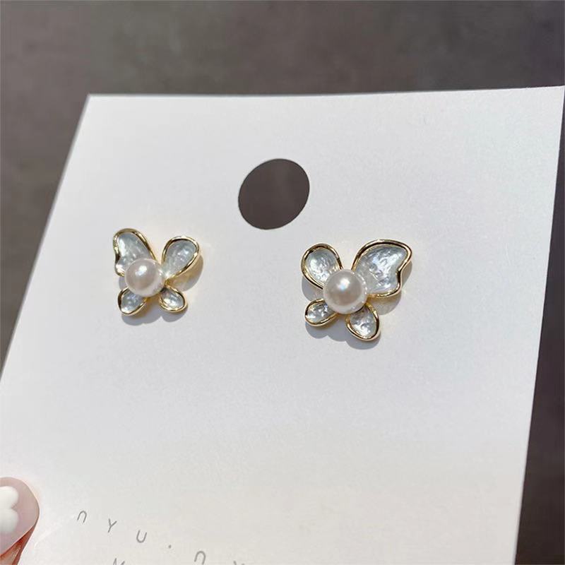 2021 baru trendi bunga stud earrings Mori gaya Peri anting-anting Korea temperamen sederhana dan rin