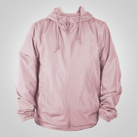 Jaket Jogging Lari Sepeda Windbreaker Parasut Polos Pink Muda New States Apparel