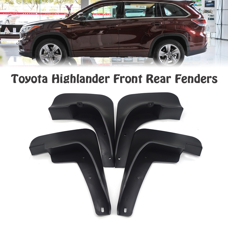 1 Set Mud Flap Pelindung Splash Untuk Fender Mobil Toyota Highlander Kluger 2008 2009 2010