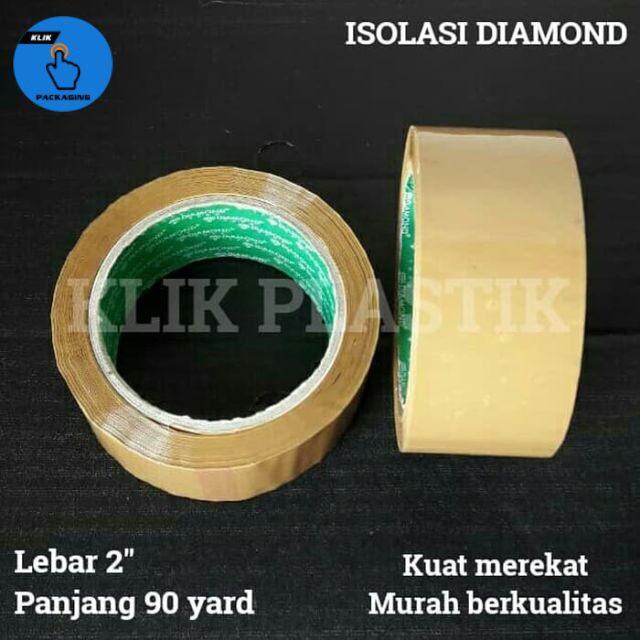 ISOLASI COKLAT DIAMOND SELOTIP  OPP TAPE LAKBAN COKLAT 