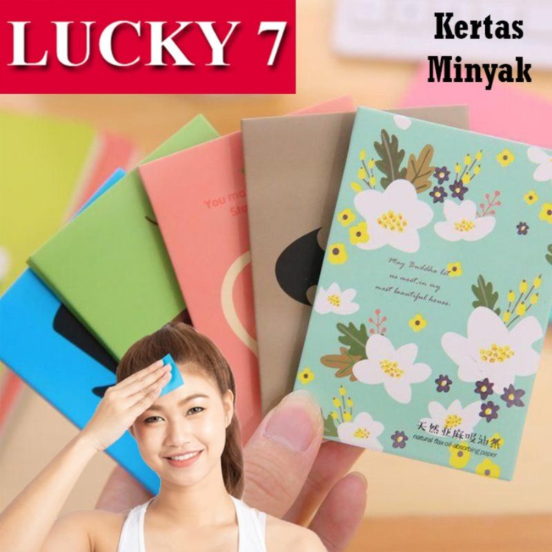 DE3 Pembersih Wajah Glowing Kertas Minyak Wajah - Kertas Minyak Linen Alami Menyerap