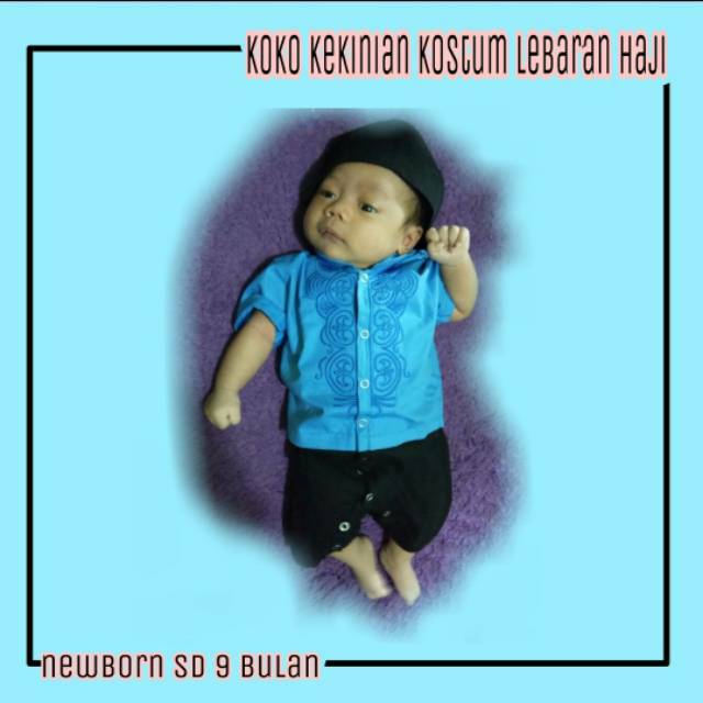 HANIF 0 SD 6 BULAN Baju  Aqiqah Pakaian Muslim  Anak  Koko  