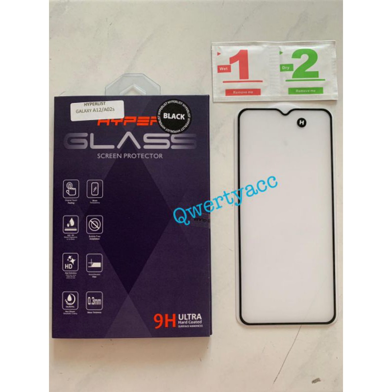 Samsung Galaxy A02S / A12 Hyper 3D Full Cover Tempered Glass