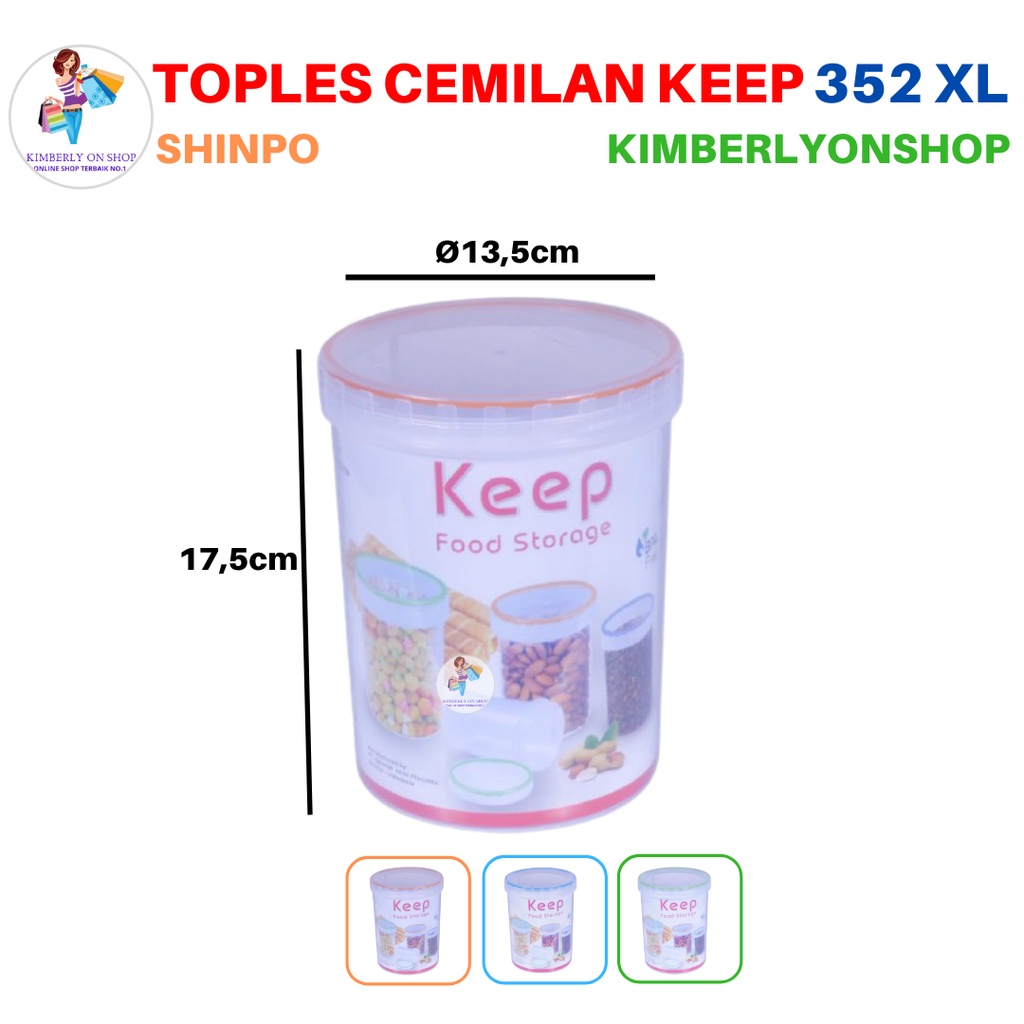 Toples Plastik SerbaGuna Tempat cemilan Sealware 352 XL Shinpo