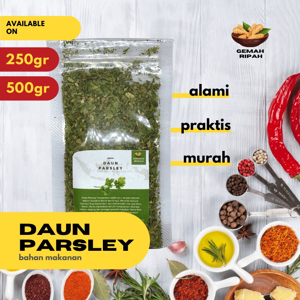 

Daun Parsley Bubuk 250gram 500gram 1kgDaun Parsley Kering Parsley Leaves Flakes Bumbu Masakan Rumahan Kemasan Zip LockGarnish Infused Water Teh Parsley Teh Diet Peterseli Kering Vitamin Mata Kesehatan Mata Kalsium Obat Ambien Penyegar Mulut Napas