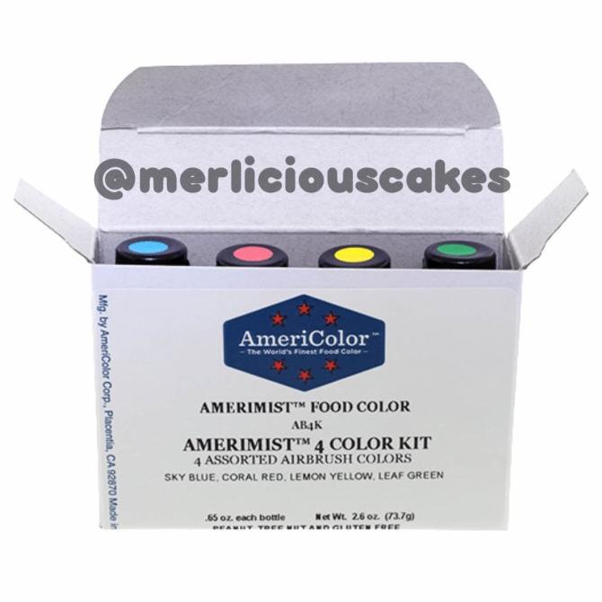 

Amerimist 4 Color Airbrush Kit Americolor ---NEW---
