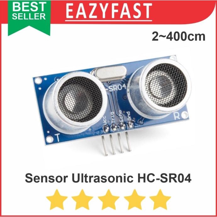 Modul Ultrasonic HC-SR04 Arduino Raspberry Pi Robot Sensor Jarak Ping efst90 dijamin