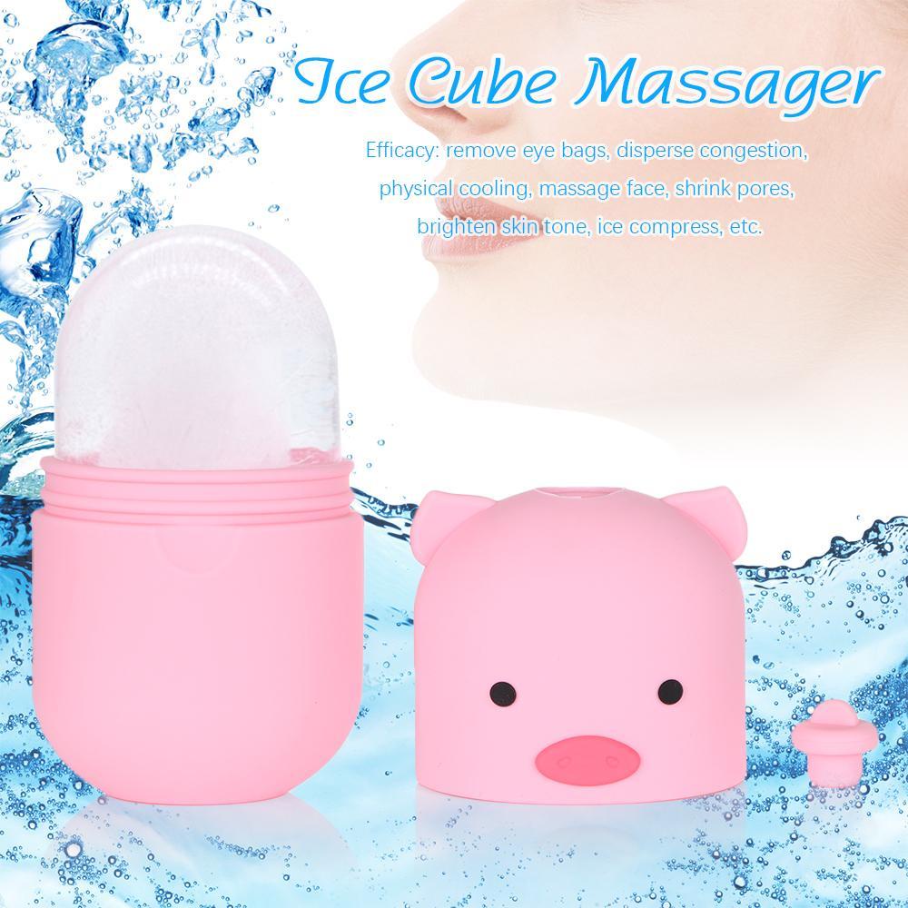 R-flower Facial Ice Roller Lift Contour Menghilangkan Garis Halus Perawatan Kulit Alat Kecantikan Ice Cube Massager