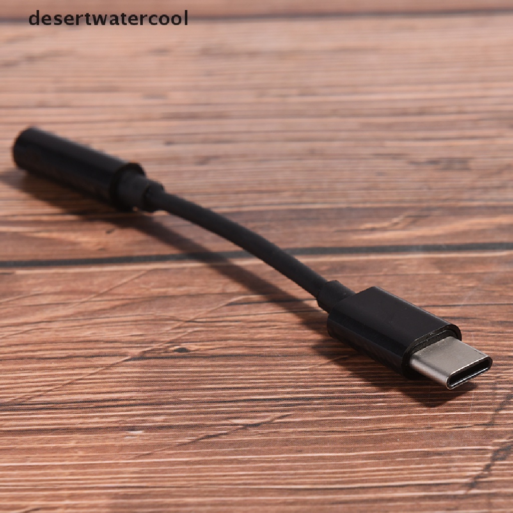 Deid Kabel Adapter USB 3.1 Tipe C male Ke 3.5 AUX Untuk Earphone