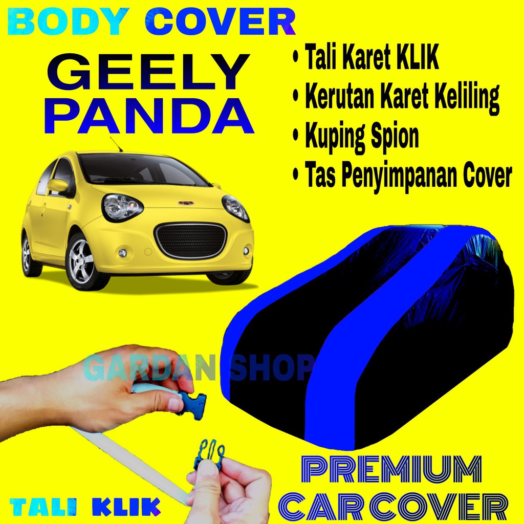 Body Cover GEELY PANDA Sarung Strip BIRU Penutup Pelindung Selimut Bodi Mobil Panda PREMIUM Blue