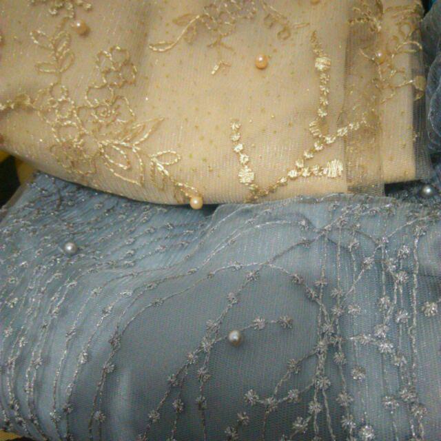 Couple Batik Shofia Brokat Tile Mutiara Original