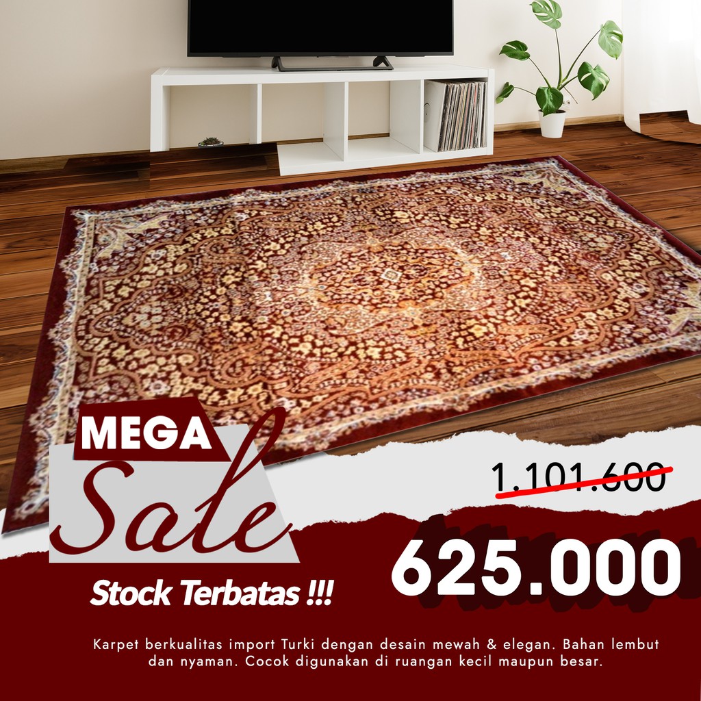 Karpet Permadani Tebal Sufi 120x170 Design Turki - 6106