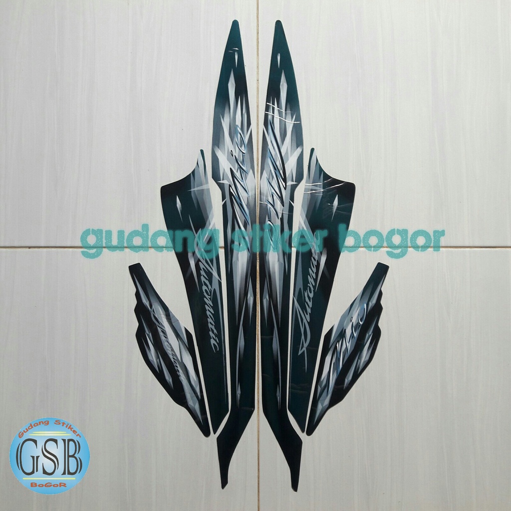 stiker yamaha mio sporty 2009 hijau tua