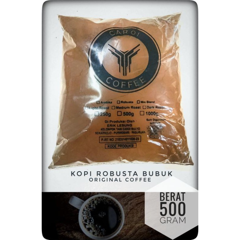 Kopi Bubuk Robusta 500gram