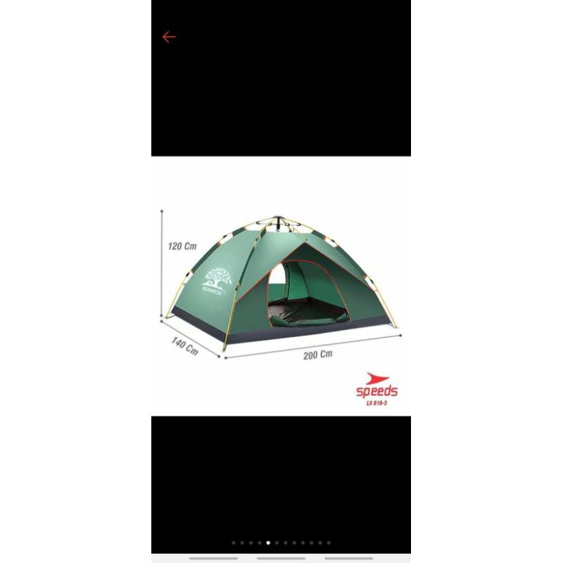 Tenda camping otomatis speed 3-4 orang anti air