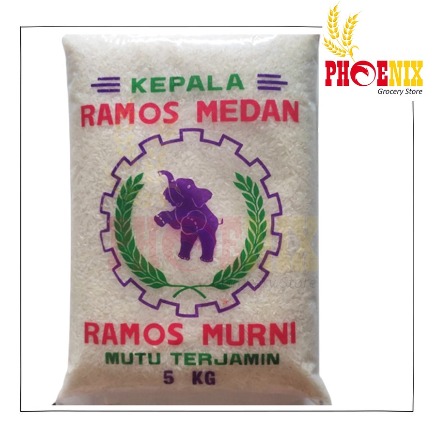 

Beras Ramos cap gajah 5 KG