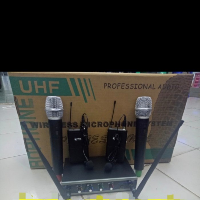 Mic Wireless VPK MD 5809 (2 Mic Handle + 2Mic Jepit Clip On Wireless) NEW