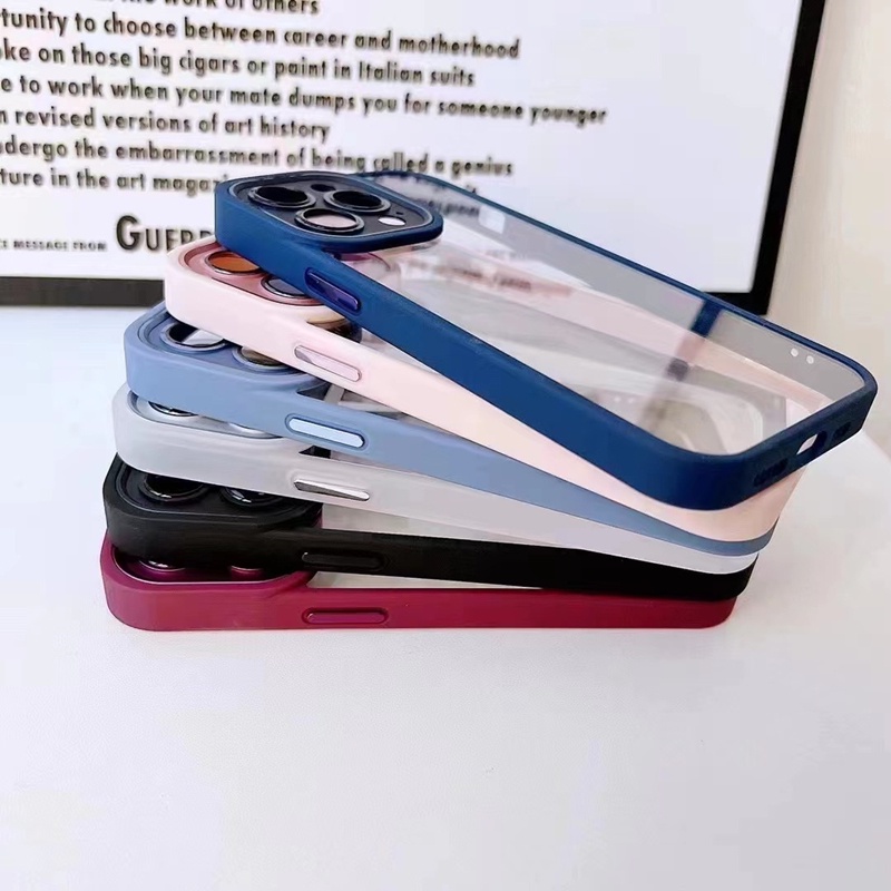 Hard Case Pelindung Bahan Akrilik Transparan Untuk iPhone 13 Pro max 12 Pro max 11 Pro max