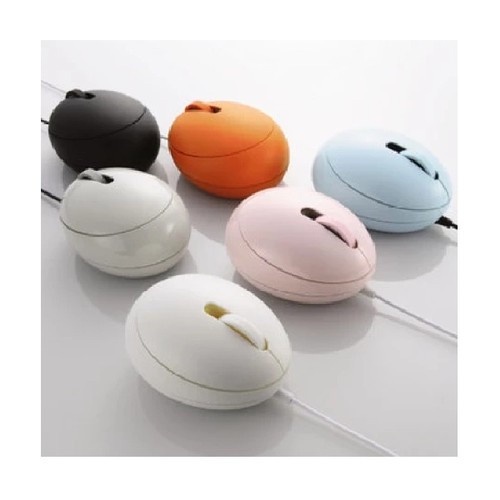 Mouse EGG kabel USB - Merah Muda