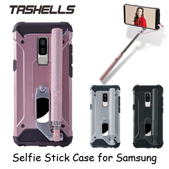 Tashells Built In Selfie Stick Case Wired Samsung S9 Plus +