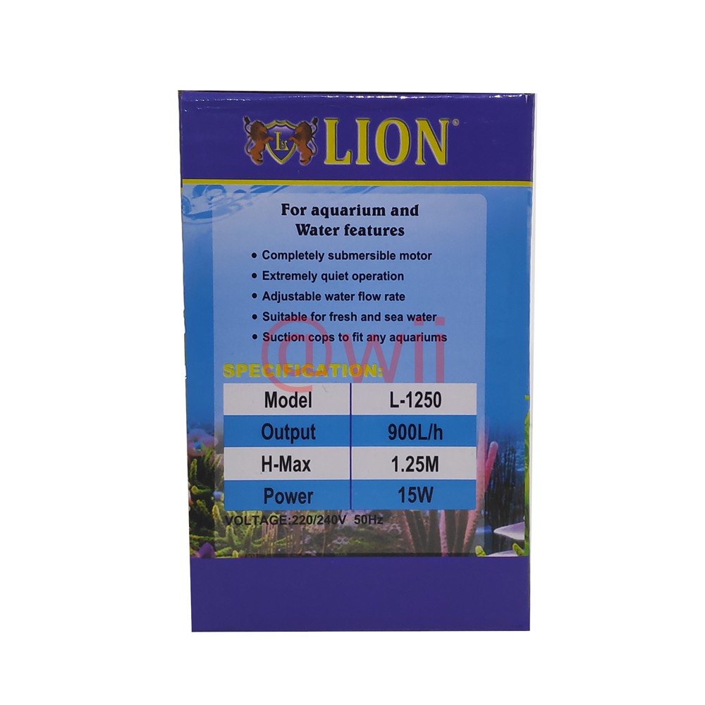 lion 1250 mesin pompa powerhead aquarium aquascape skls amara atman