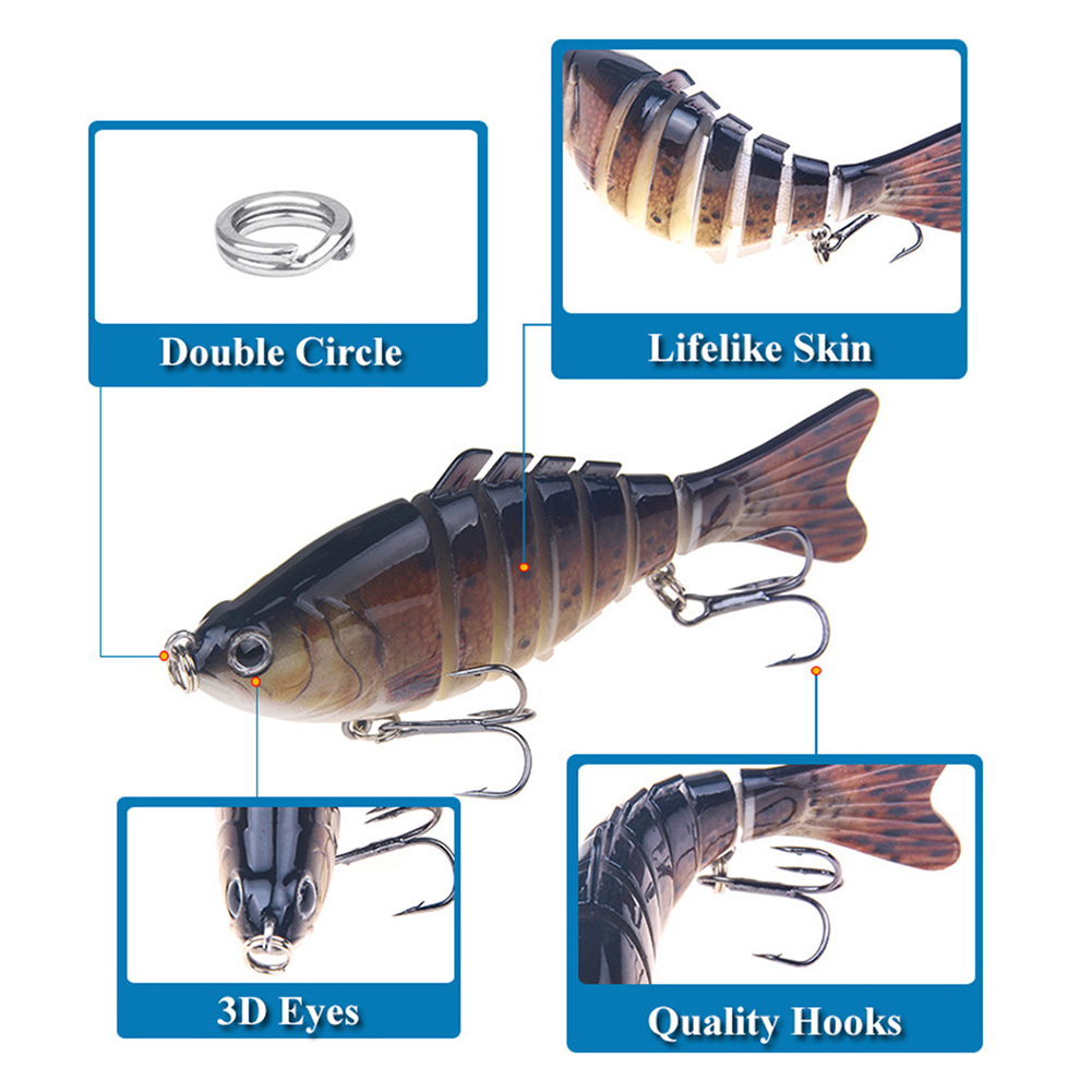 [Jianxin] Umpan Pancing Hard Bait Bentuk Ikan Imitasi 3d Panjang 10cm Berat 16g