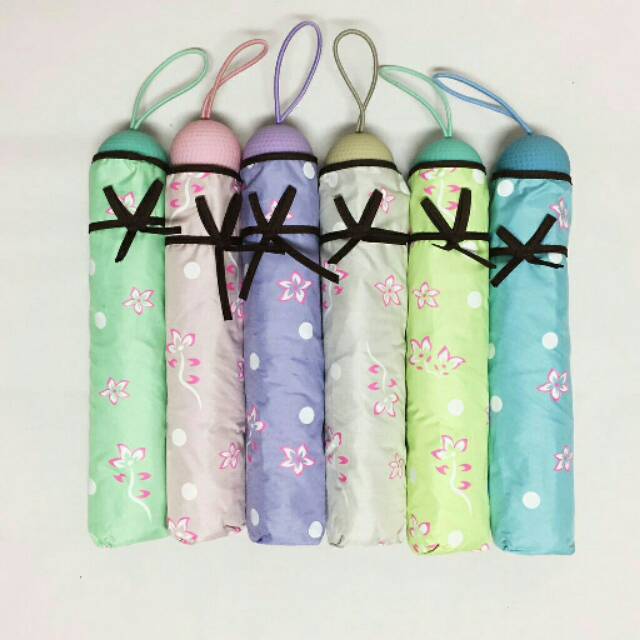 Payung Lipat motif bunga bunga