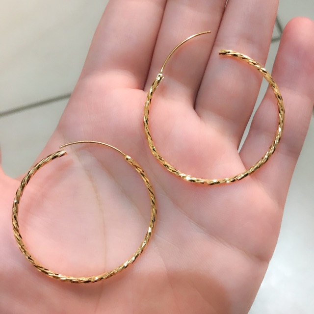 Anting gipsi kait gold suping