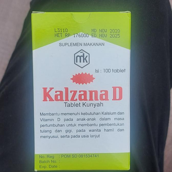 ❤BISA COD❤【BISA COD】 kalzana d 100 tablet vitamin DIJAMIN