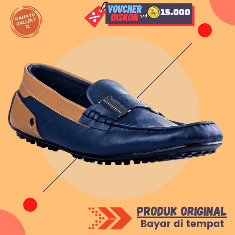 Lavio Yuki Sepatu Pantofel Casual Slip On Pria Terlaris