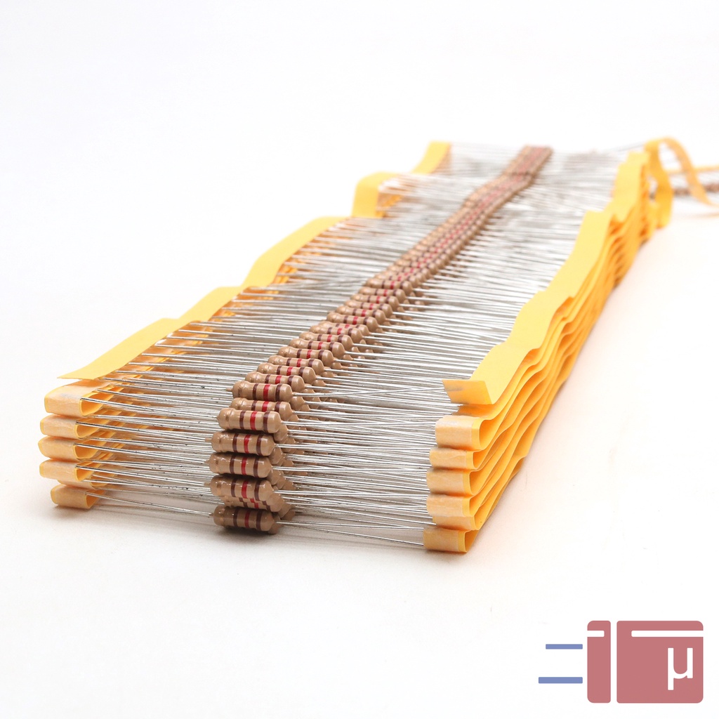 X10 Resistor 120R 120 Ohm 1/2W Karbon 5% Taiwan Kaki Tembaga