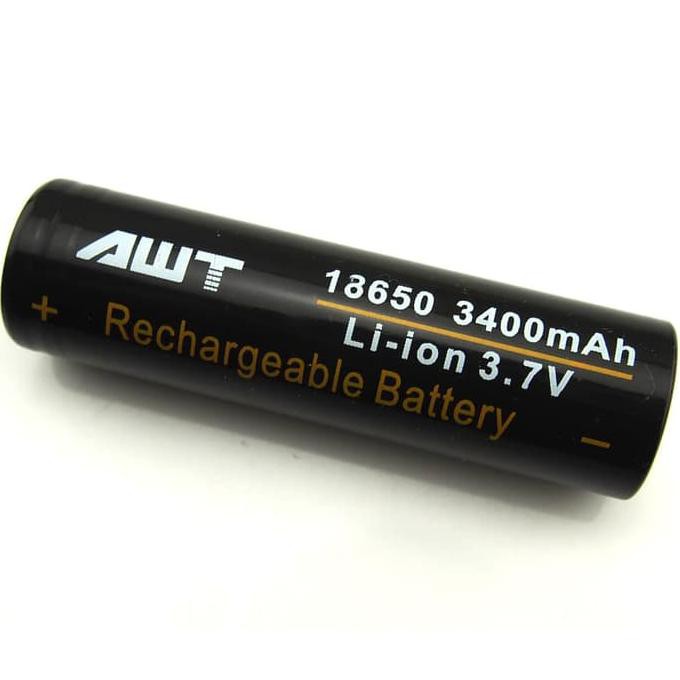 Baterai / Battery AWT BLACK 18650 New