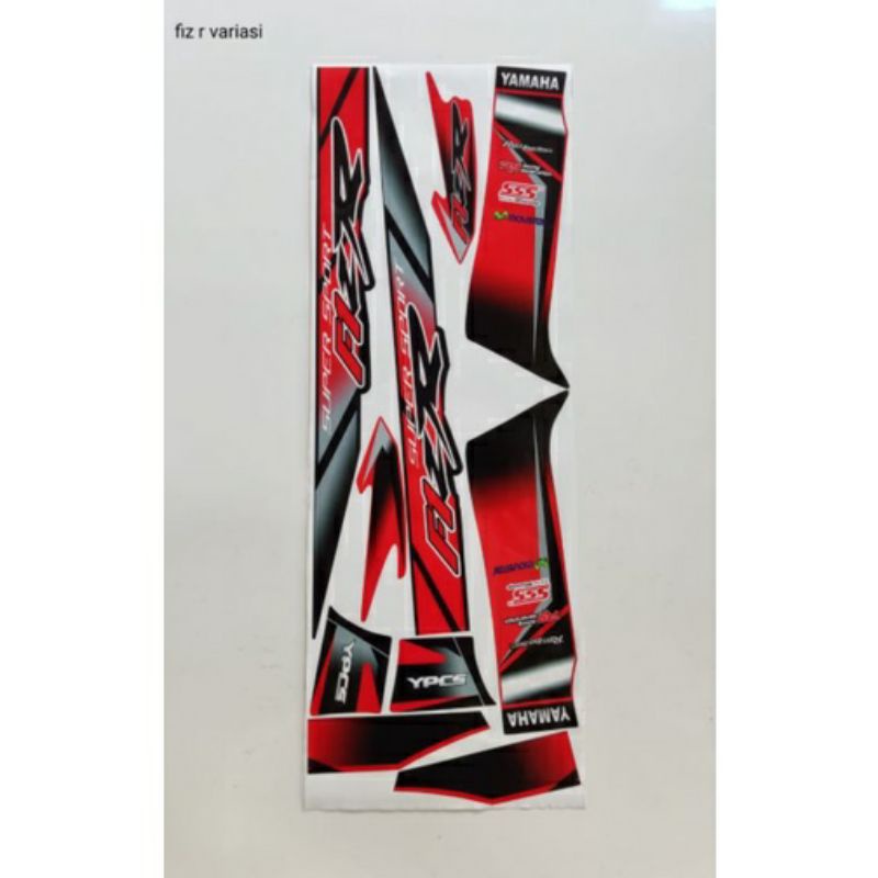 STRIPING FIZ R VARIASI LAMINASI WARNA KUNING, striping stiker fiz r variasi terbaik