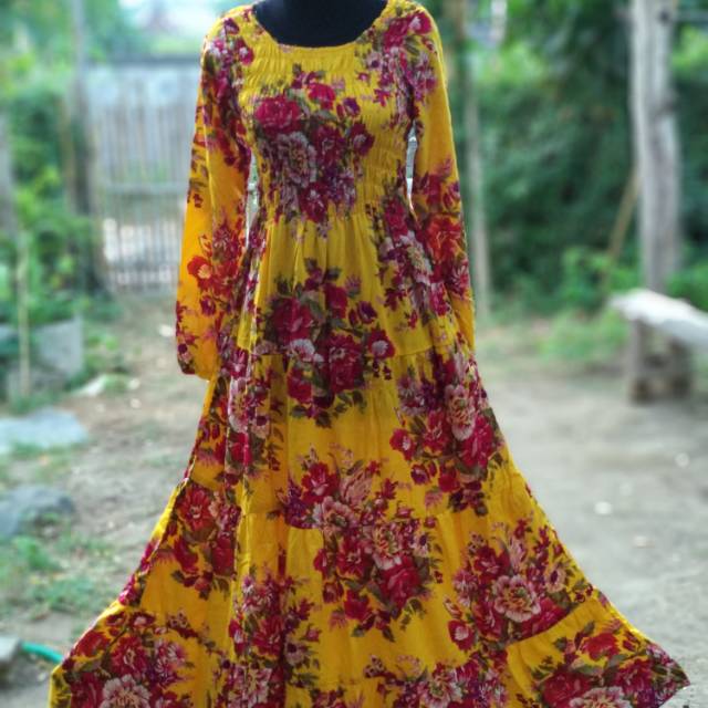 Gamis kerut dada