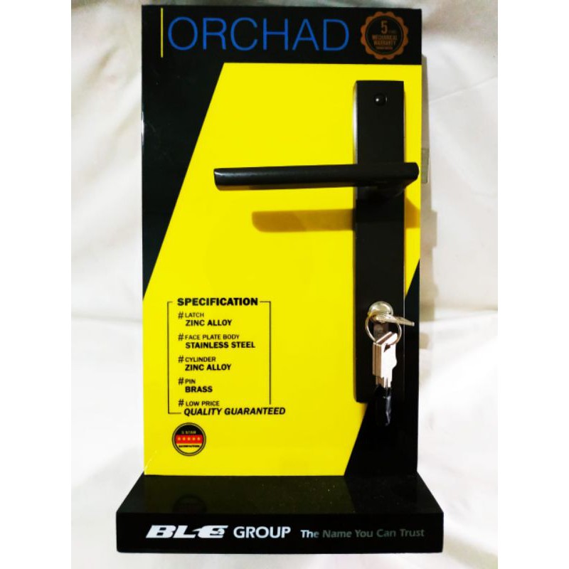 Kunci Pintu Almunium Orchad P2 BL | Handle Pintu Almunium Orchad P2 | Kunci Orchad P2