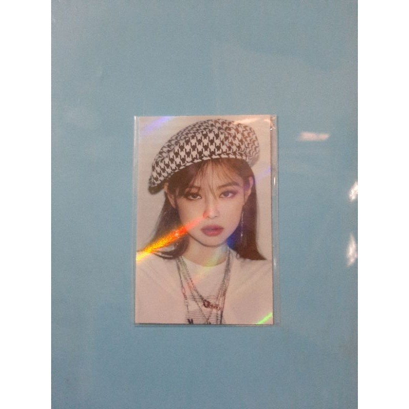 jennie kim blackpink photocard pc benefit withdrama wd holo the album