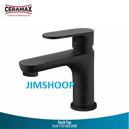 Ceramax York FT810023MB Black Keran DEK / KERAN WASHTAFEL CERAMAX YORK