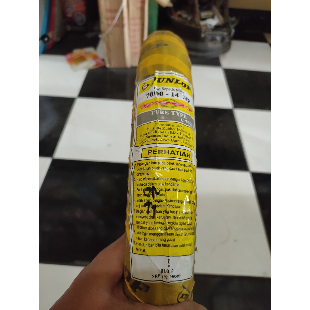 Ban Luar DUNLOP Ring 14 Ukuran 70/90 90/90 Original