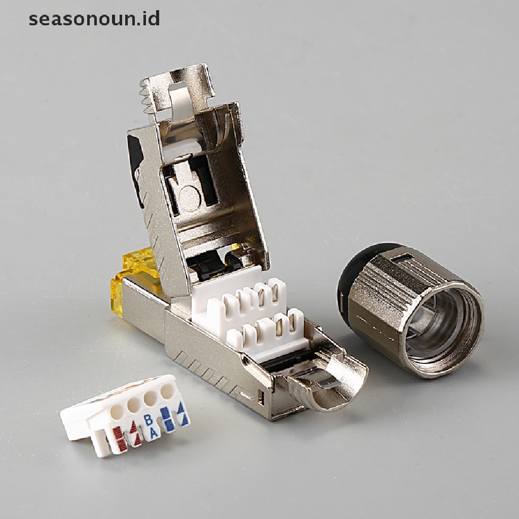 【seasonoun】 Industrial Grade Cat8 Toolless Field Termination Plug Shielded RJ45 Connector .