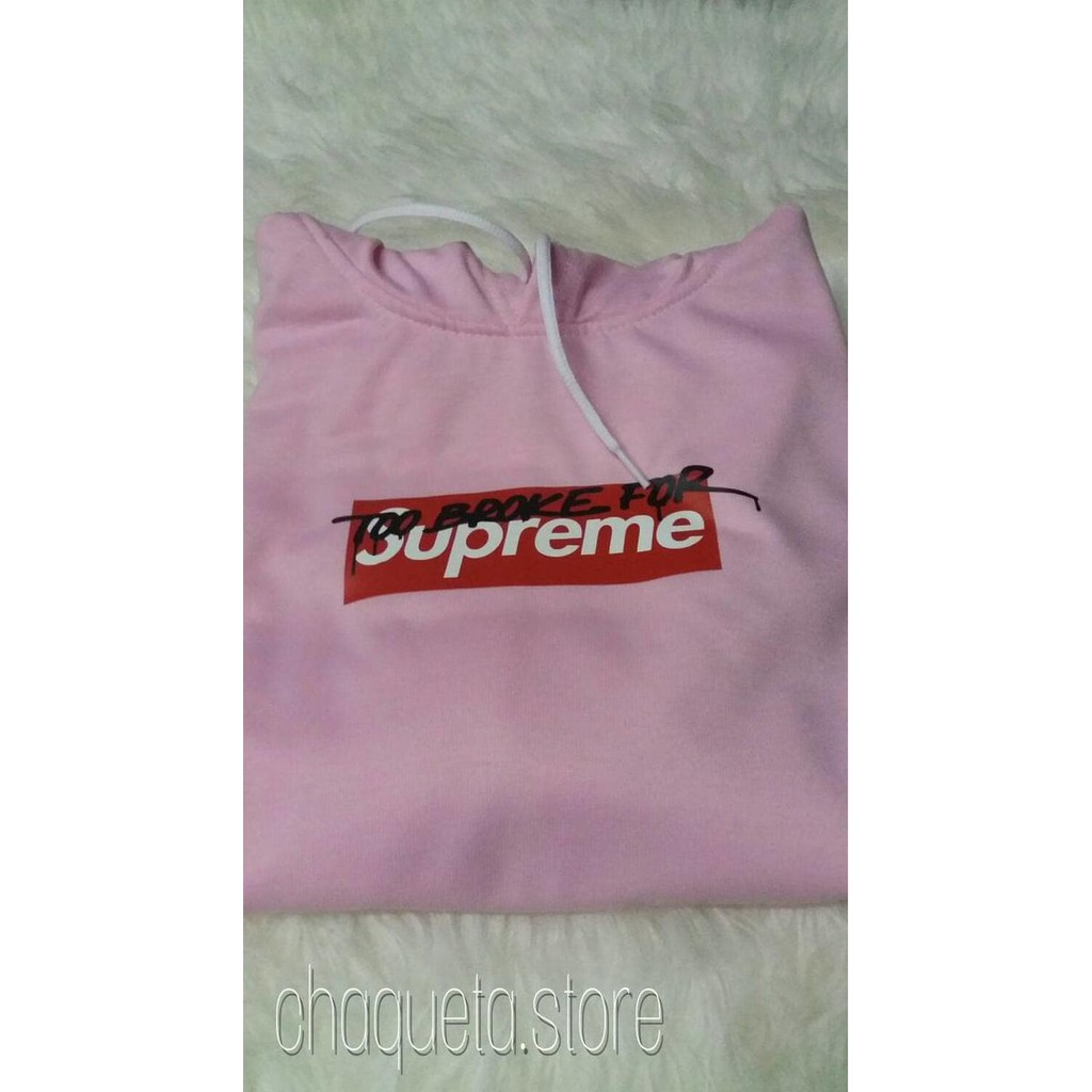 EDISI TERBARU NEW  HOODIE SUPREME BABY PINK (XXL) KEBURU HABIS..