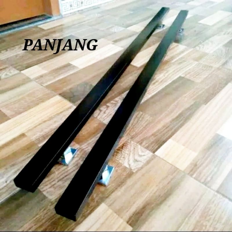 1 Meter Handel Tarikan Pintu Rumah STAINLESS - Gagang Pintu Rumah Hitam Kotak