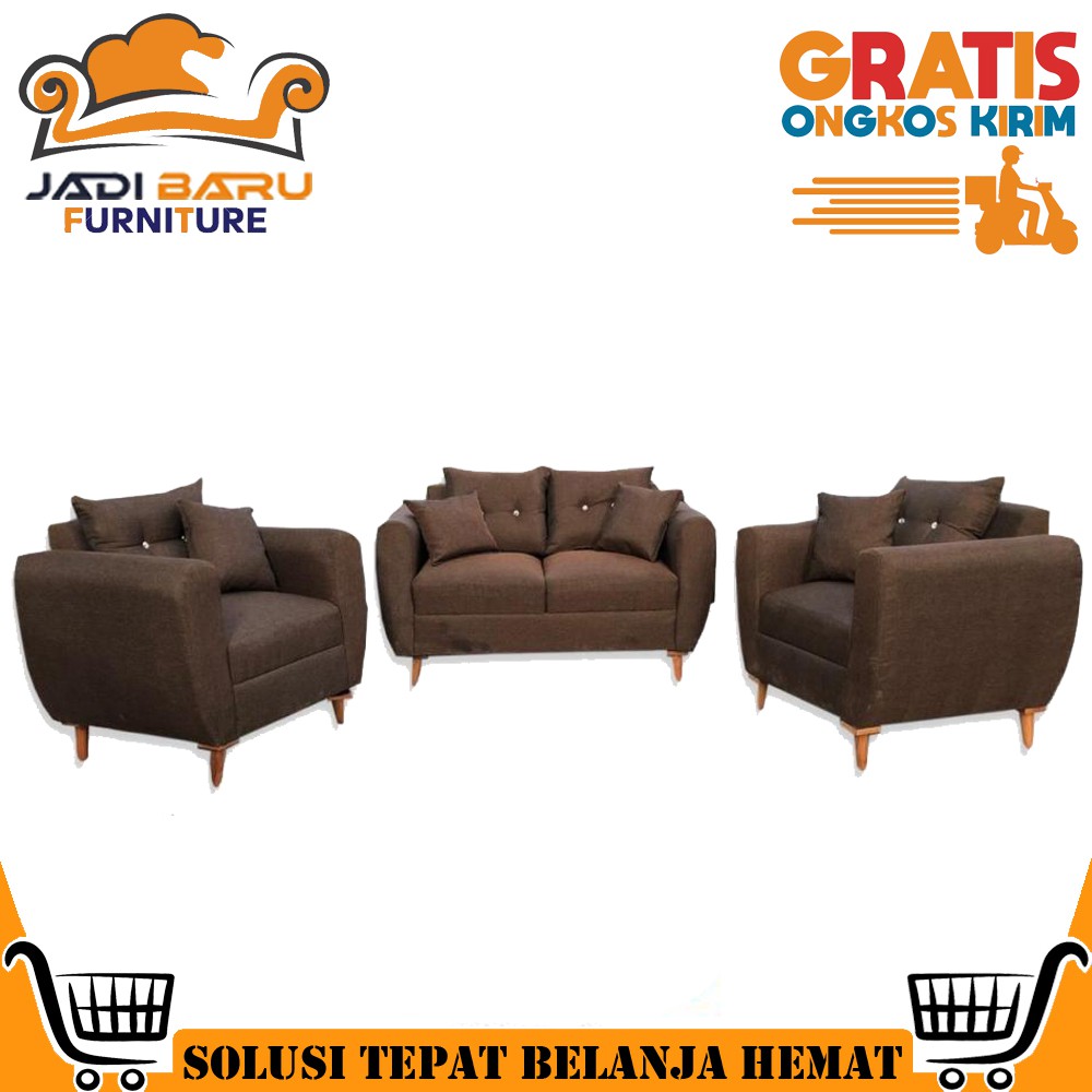 (KHUSUS JABODETABEK) (FREE ONGKIR) PROMO SOFA RETRO 211 MURAH SCANDINAVIAN PABLO MINIMALIS BERKUALIT