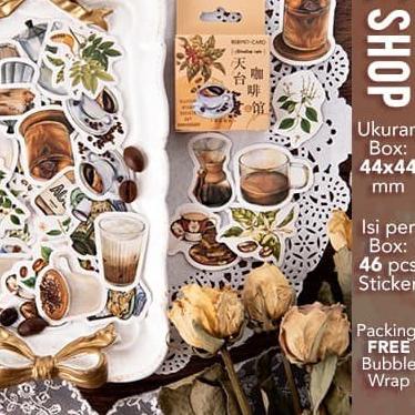 

☎ Sticker Deco COFFEE DIY DiaryCraft Scrapbook Stiker Label Dekorasi ☇
