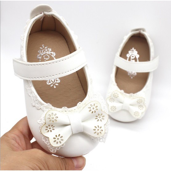 Mimicat - A16 Sepatu bayi perempuan / sepatu anak perempuan import motif pita renda